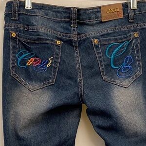 COOGI Crop Capris Jeans Embroidered ✨💥 Bling 💥✨